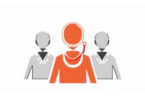 Friendly customer service icon, representing support and assistance.